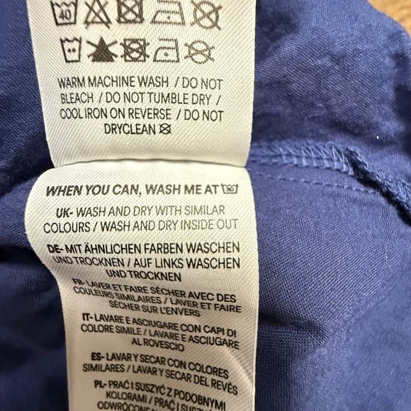 Mini Boden Girls Unicorn Appliqué Dress, Navy, Long Sleeve, Size 4-5 100% Cotton - Picture 10 of 12